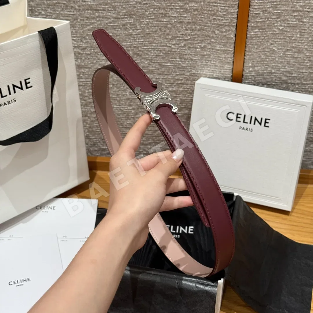 셀린느 ALIX 미디엄 리버서블 소가죽 벨트 상세 이미지 6