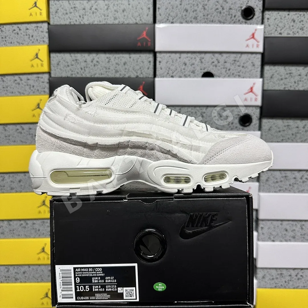나이키 [GX] 에어 맥스 95 CU8406-100 201216 Nike Air Max 95 Comme Des Garcons White CDG