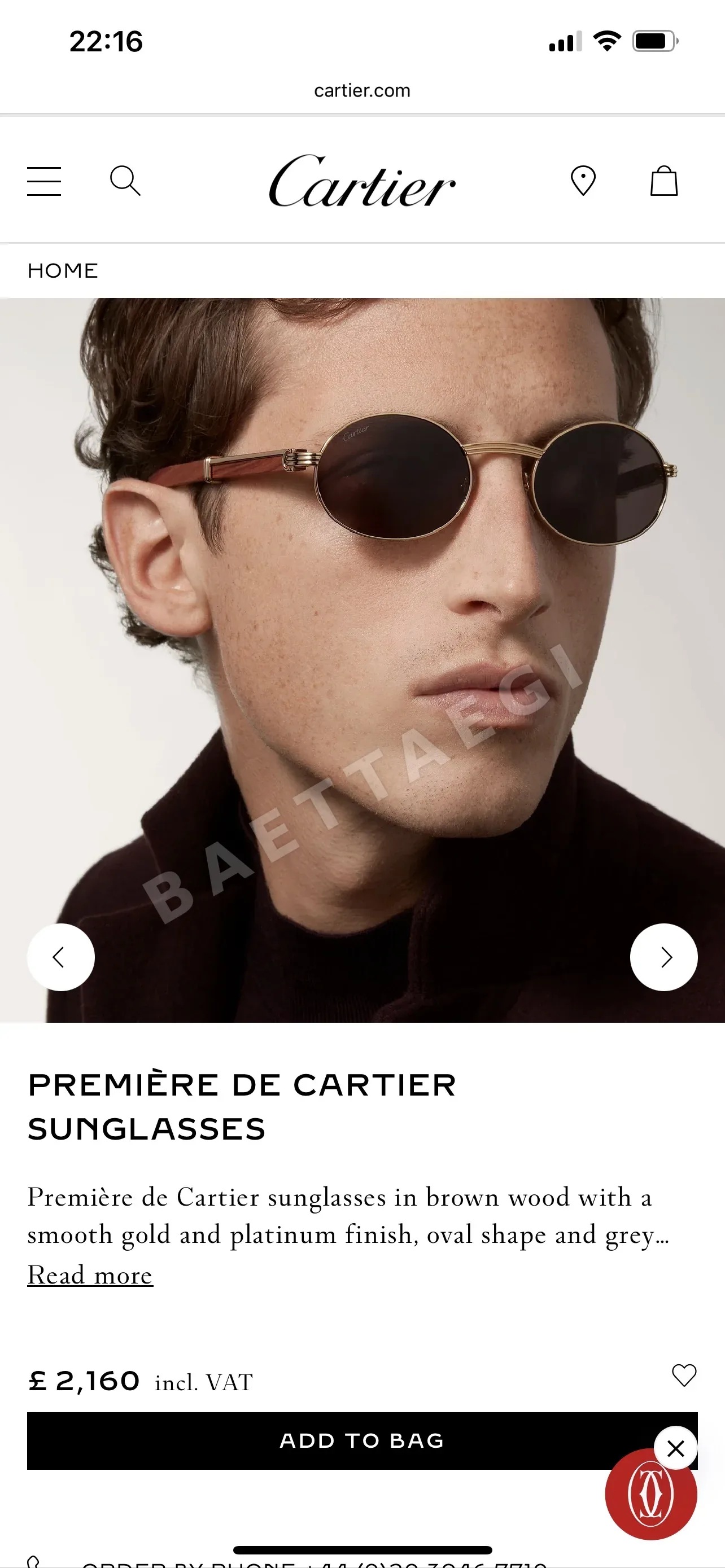 까르띠에 선글라스 72274 Cartier Sunglasses 상세 이미지 4