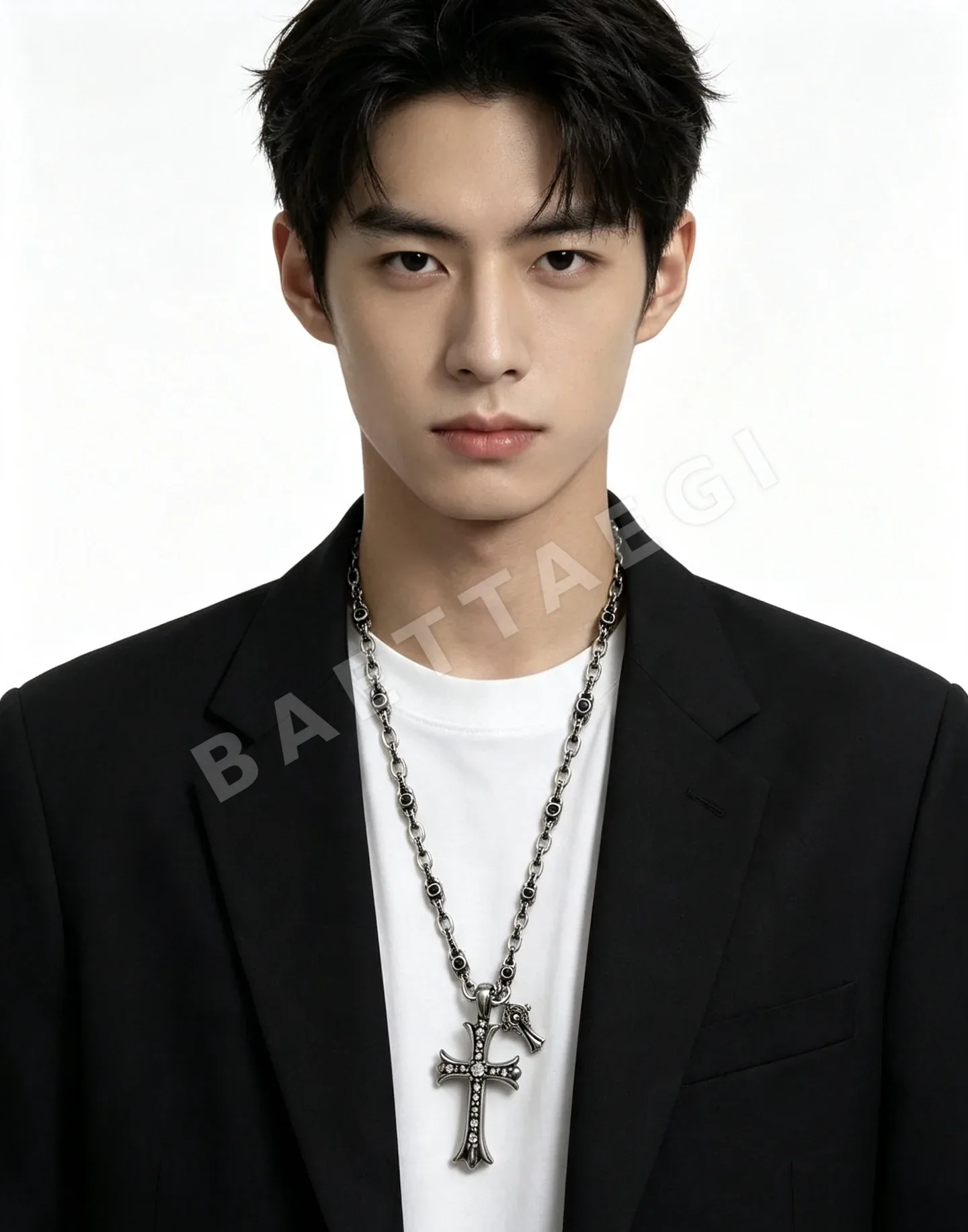 크롬하츠 레트로 크로스 엠보싱 목걸이 상세 이미지 9
