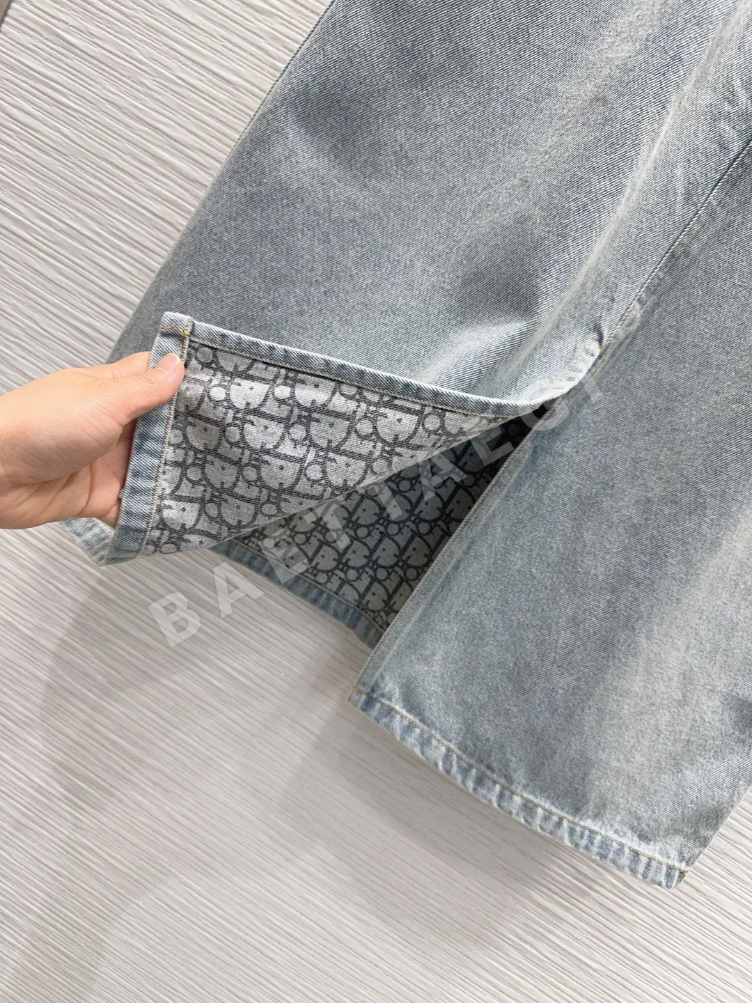 디올 발효 워시 데님 여성 스커트 상세 이미지 5