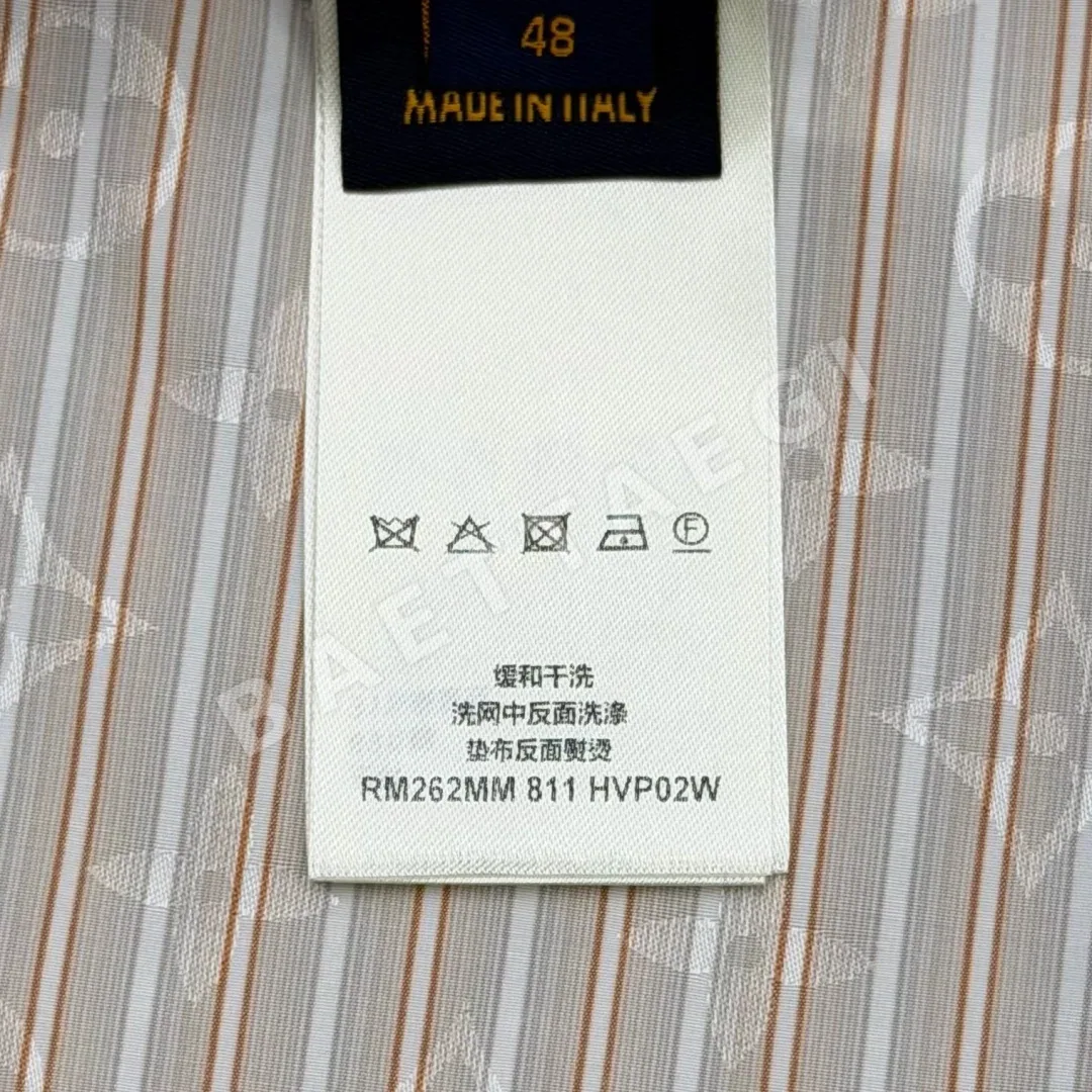 루이비통 모노그램 스트라이프 실크 남성 반바지 상세 이미지 9