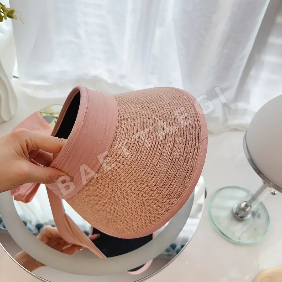 샤넬 밀짚 패치워크 바이저 모자 상세 이미지 5