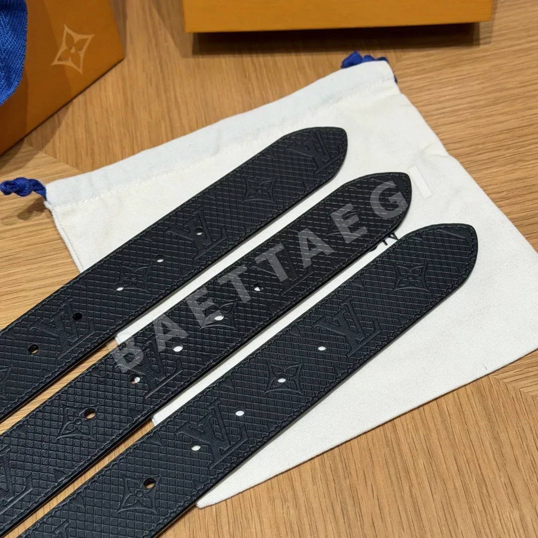 루이비통 모노그램 버클 양면 소가죽 벨트 상세 이미지 4