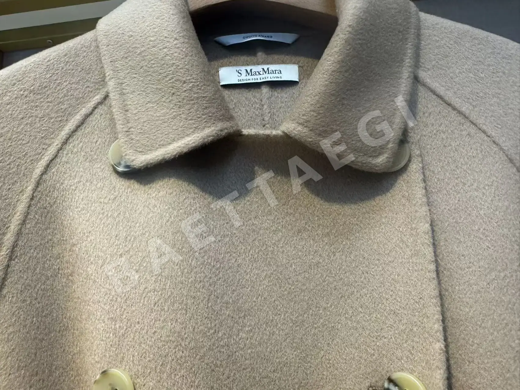 막스마라 'S Max Mara Louis 루이 더블브레스트 버진 울 숏 코트 상세 이미지 3