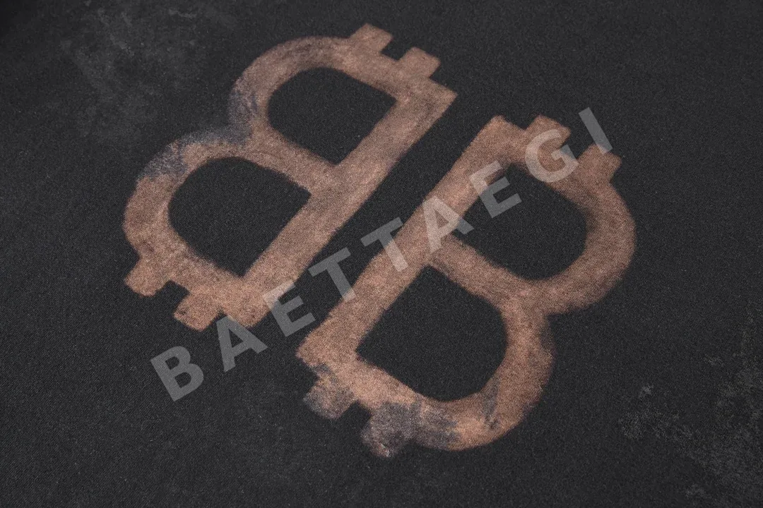 발렌시아가 더블 B 로고 남성 반팔 티셔츠 상세 이미지 4