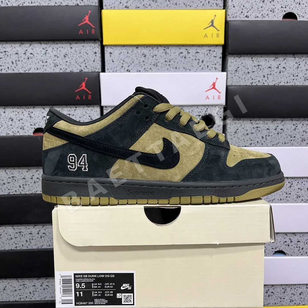 나이키 [M] SB 덩크 로우 HQ8487-300 201047 Nike SB Dunk Low Supreme 94 Camper Green