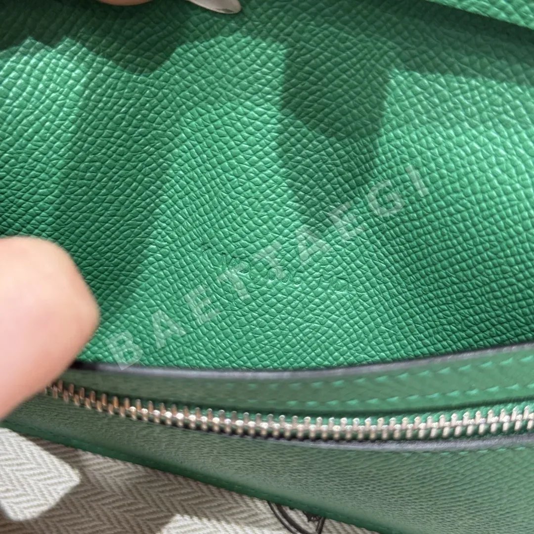 에르메스 엡솜 가죽 야자수 프린트 장지갑 상세 이미지 4