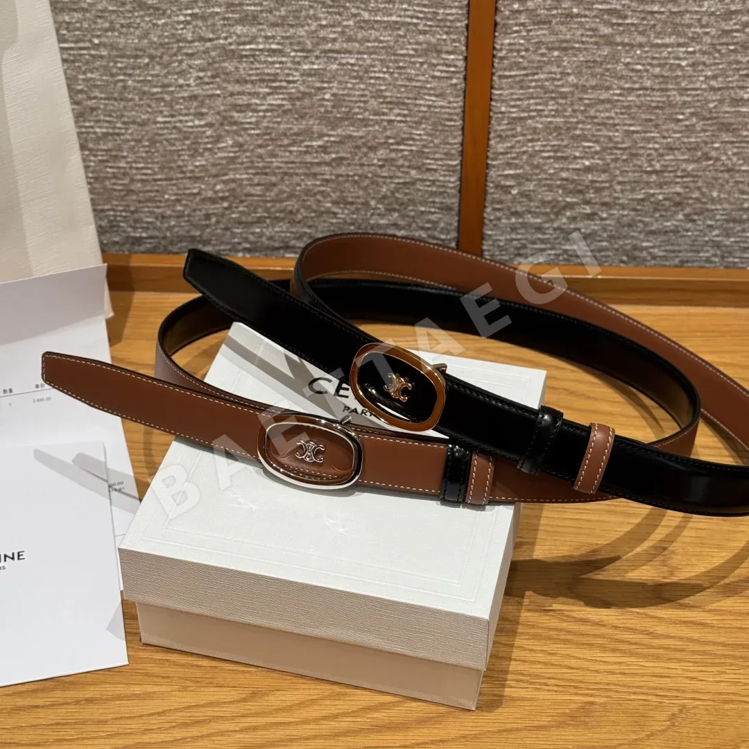 셀린느 ALIX 미디엄 25mm 리버서블 소가죽 벨트 상세 이미지 7