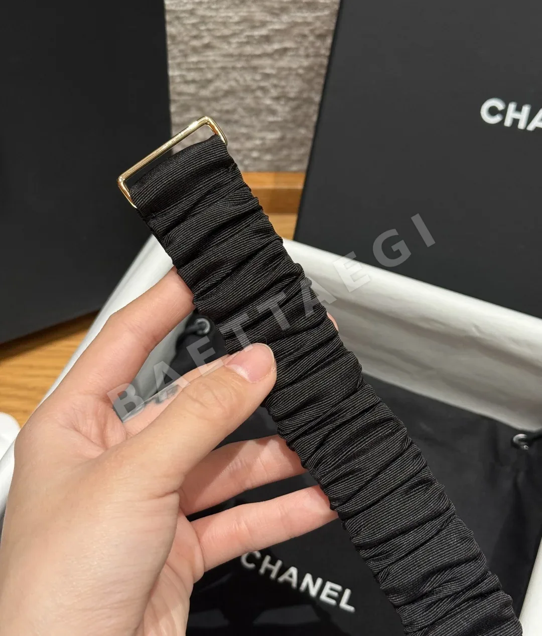 샤넬 클래식 더블 C 로고 여성용 벨트 상세 이미지 7