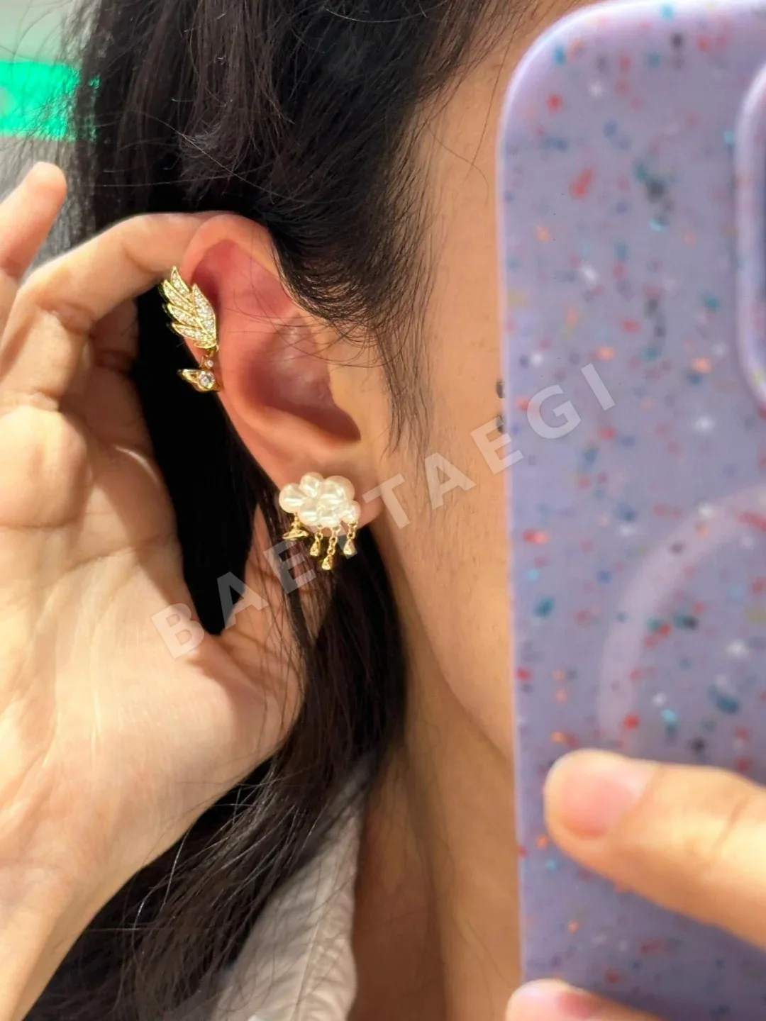 비비안웨스트우드 클라우드 디자인 귀걸이 상세 이미지 3