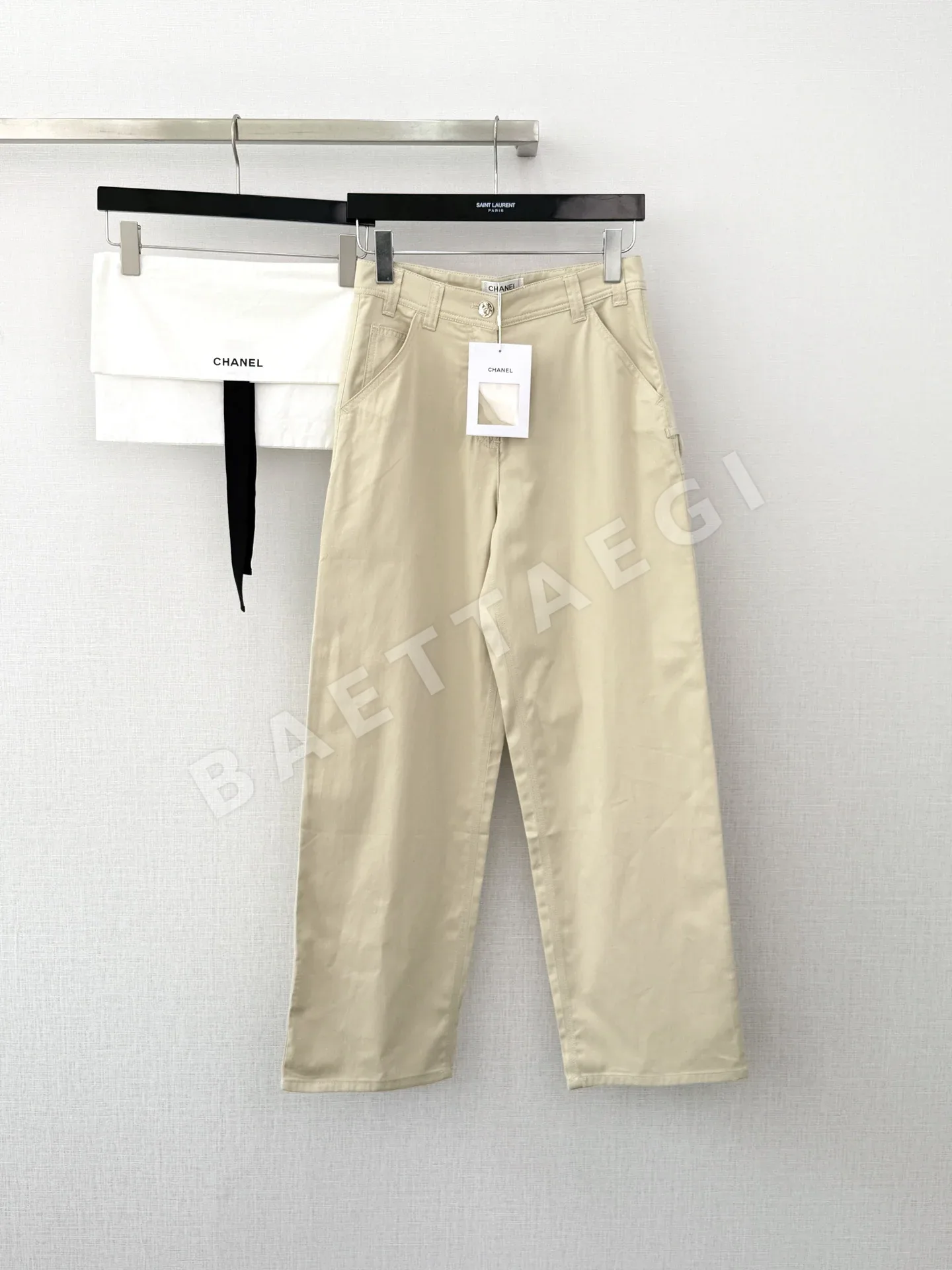 샤넬 더블 C 워크웨어 청바지 바지 194680