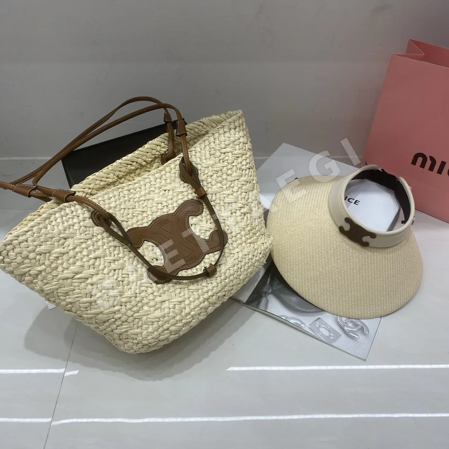 셀린느 직조 플랫 캡 상세 이미지 2