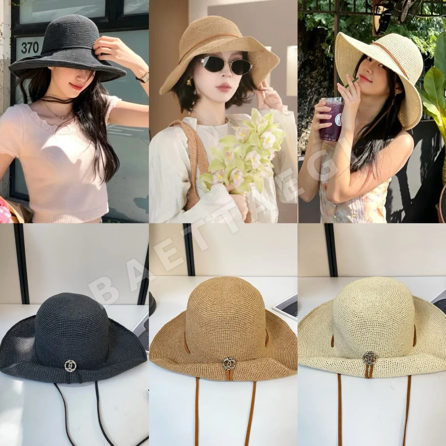 샤넬 파필루르 크로셰 접이식 볼캡 상세 이미지 10