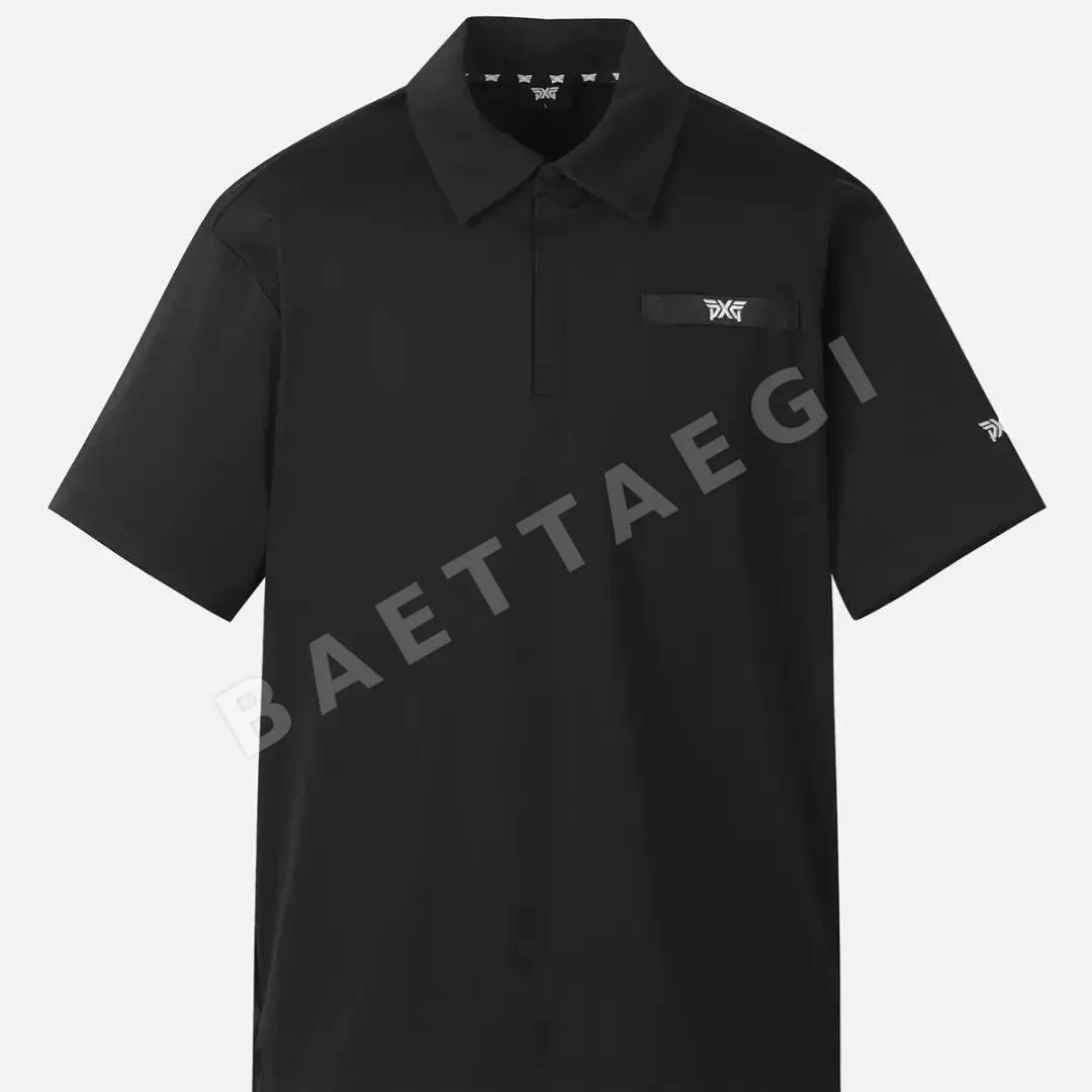 PXG 남성 하프 지퍼 카라 반팔 골프웨어 상세 이미지 3