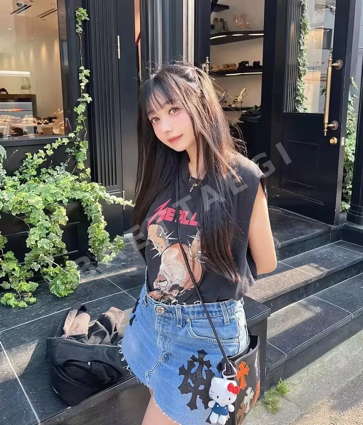 크롬하츠 CH 패치워크 가죽 크로스바디 가방 상세 이미지 8