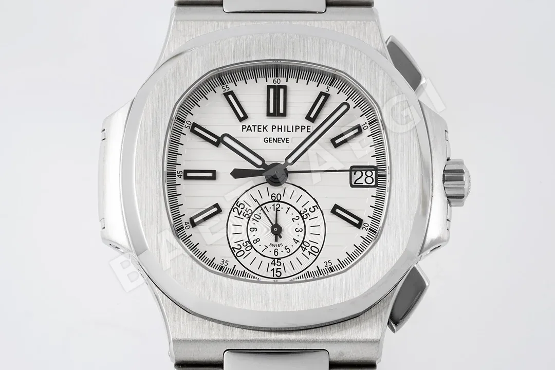 파텍필립 노틸러스 5980 크로노그래프 레더스트랩 PPF 공장 레플리카 44028 Patek Philippe 상세 이미지 2