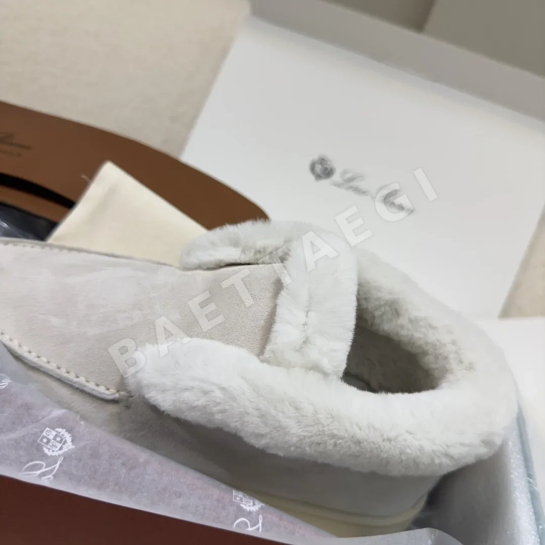 로로피아나 서머워크 코요테 퍼 하이컷 신발 상세 이미지 9