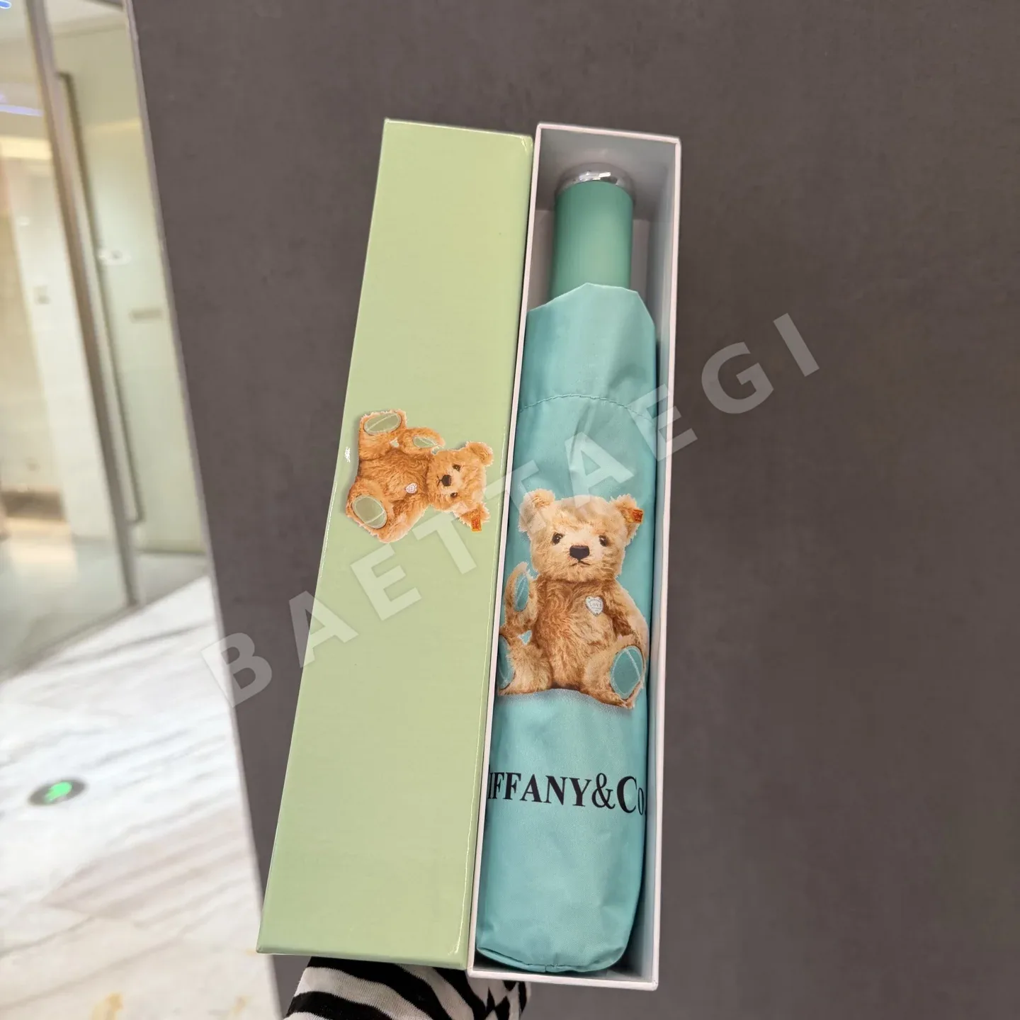티파니 자동 접이식 일광 차단 우산 85683