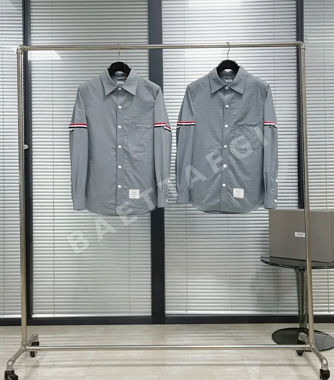 톰브라운 더블 슬리브 남성 셔츠 재킷 126353
