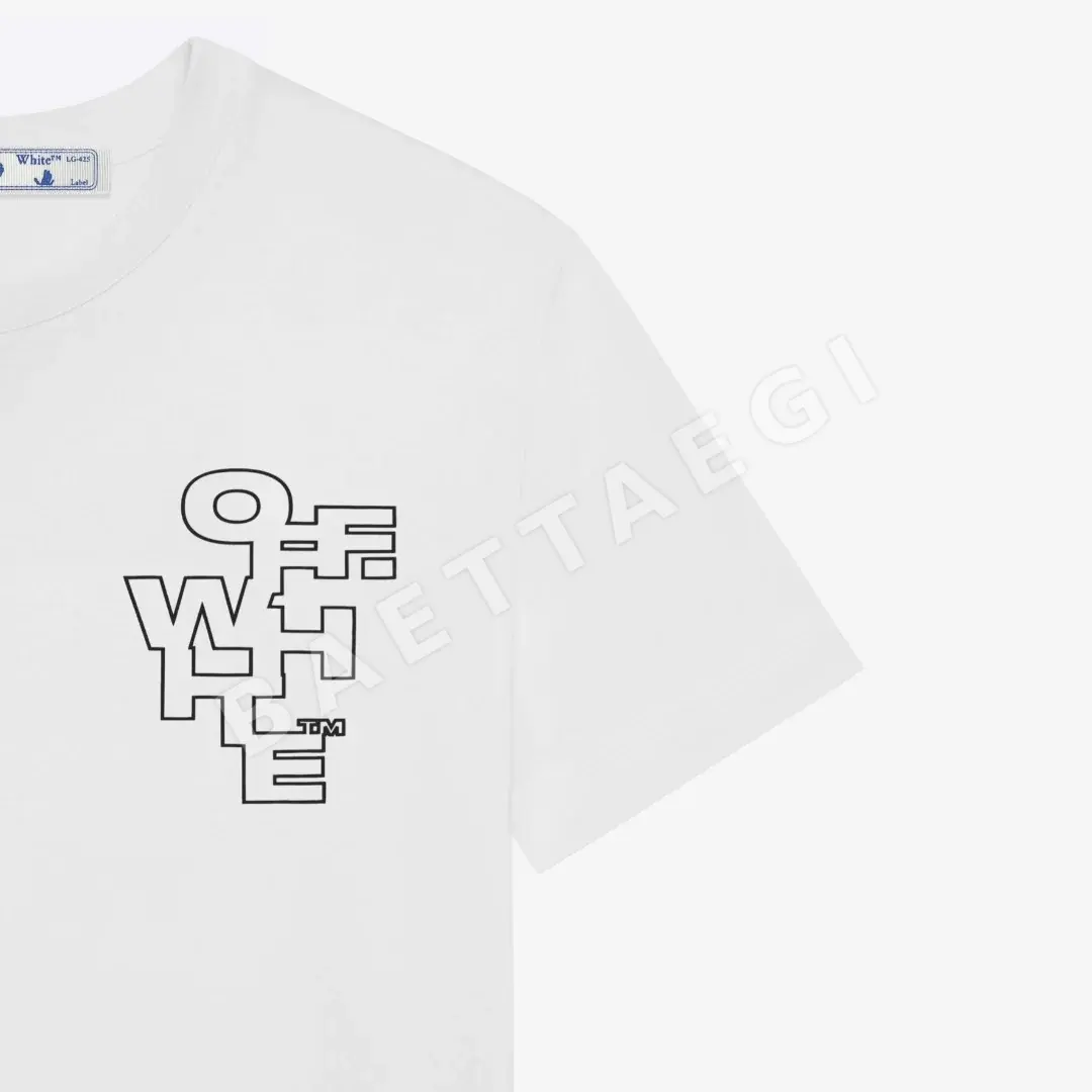 오프화이트 남성 반팔 티셔츠 상세 이미지 6