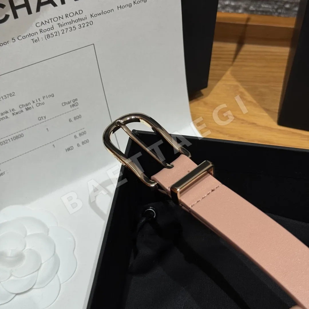 샤넬 U자형 소가죽 여성용 벨트 상세 이미지 7