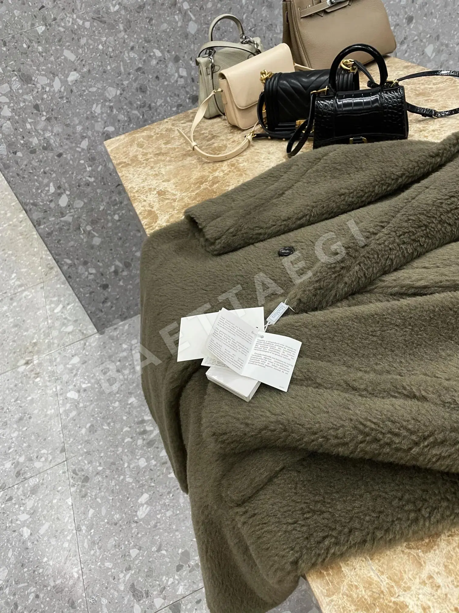 막스마라 테디 알파카 울 코트 상세 이미지 4