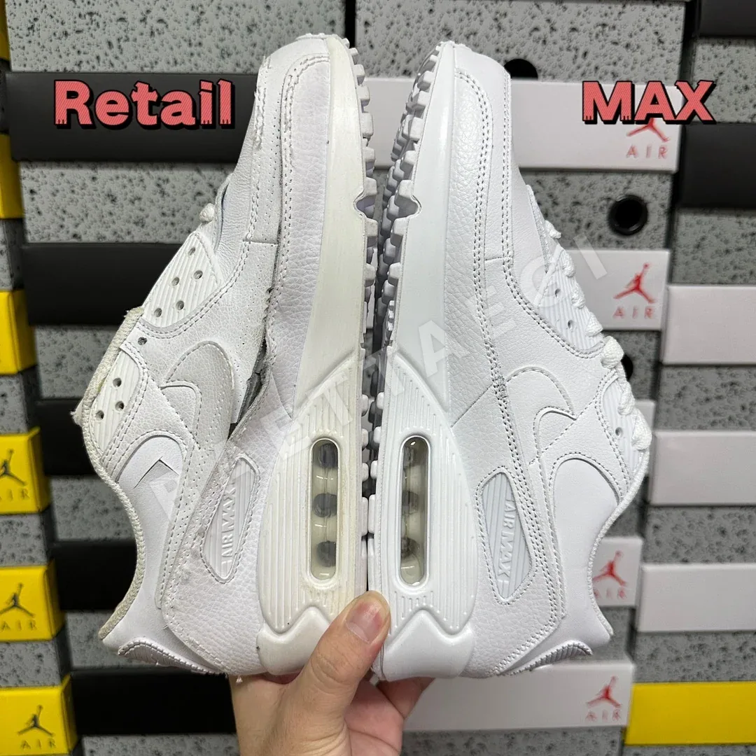 나이키 [MAX] 에어 맥스 90 CZ5594-100 201057 Nike Air Max 90 Leather Triple White 상세 이미지 9