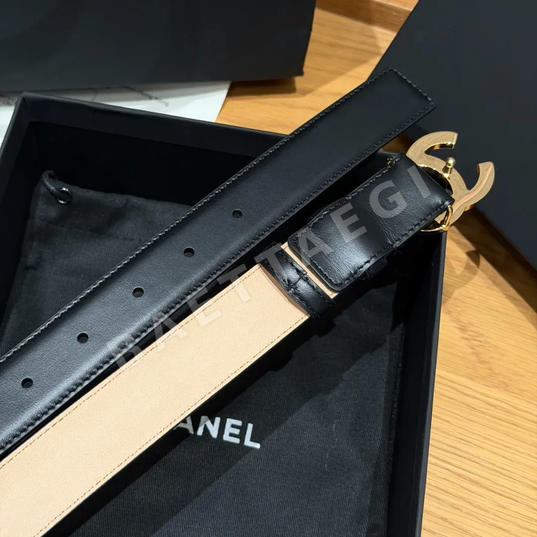 샤넬 클래식 CC 버클 스무스 카프스킨 벨트 상세 이미지 5