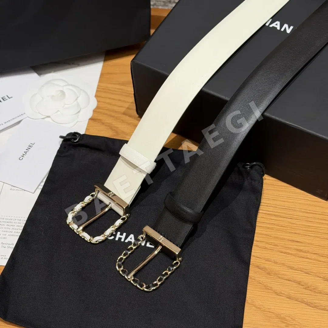 샤넬 카프스킨 메탈 체인 벨트 상세 이미지 2