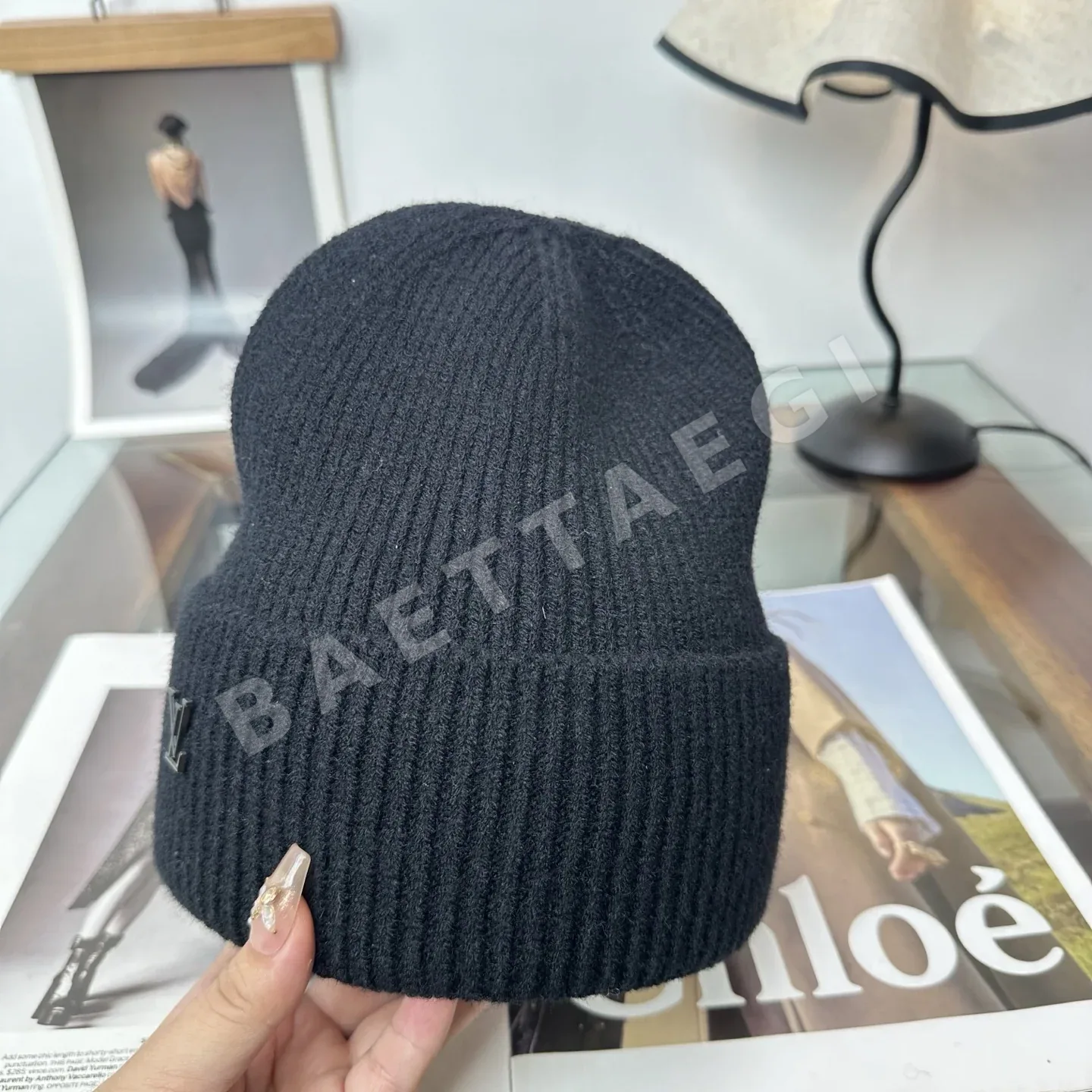 루이비통 LV 니트 비니 모자 상세 이미지 8