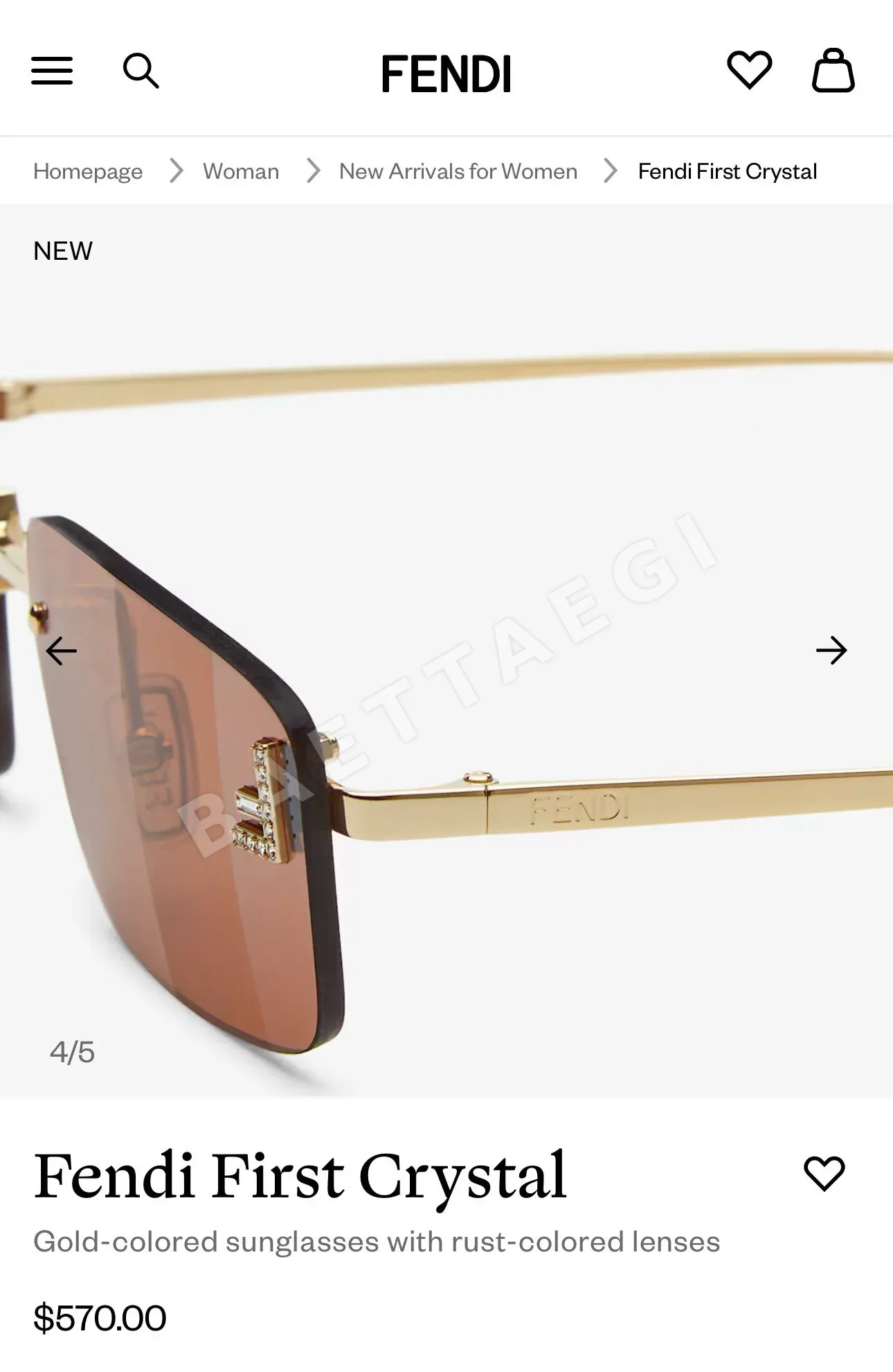펜디 선글라스 74272 Fendi Sunglasses 상세 이미지 7