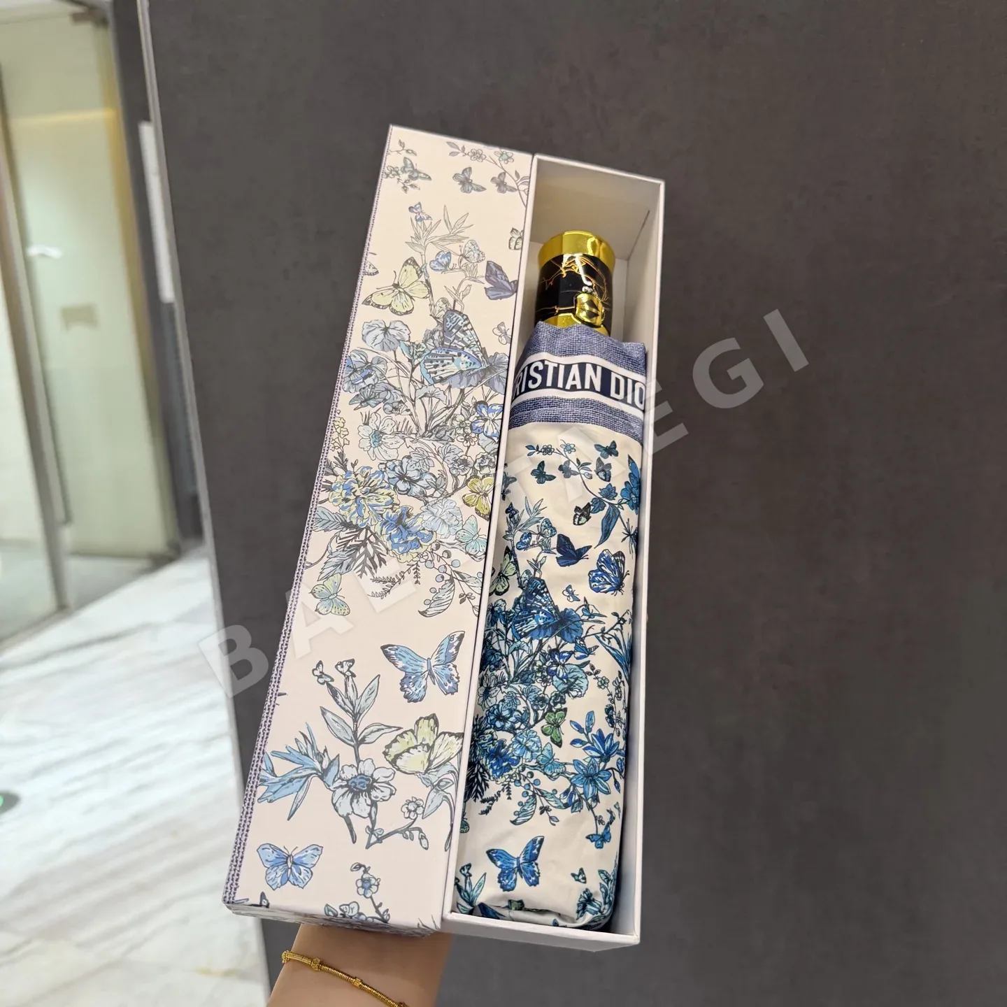 디올 3단 완전자동 초경량 양산 우산 85572
