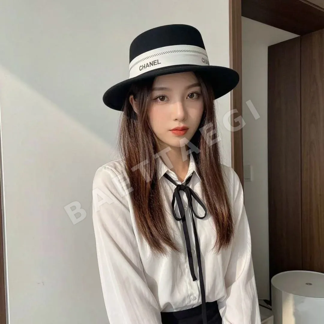 샤넬 캐시미어 플랫 탑 모자 상세 이미지 1