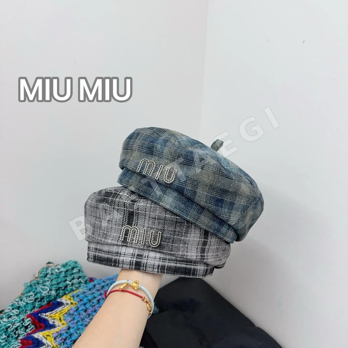 미우미우 모자 80904 Miu Miu Cap 상세 이미지 5