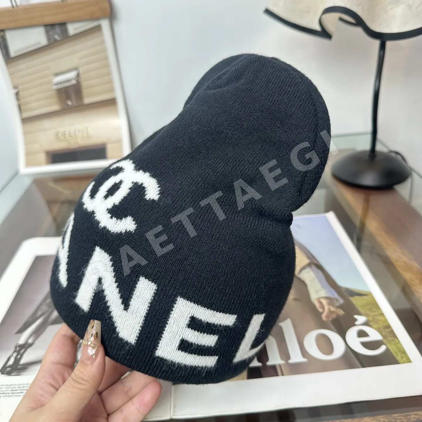 샤넬 니트 비니 모자 상세 이미지 10