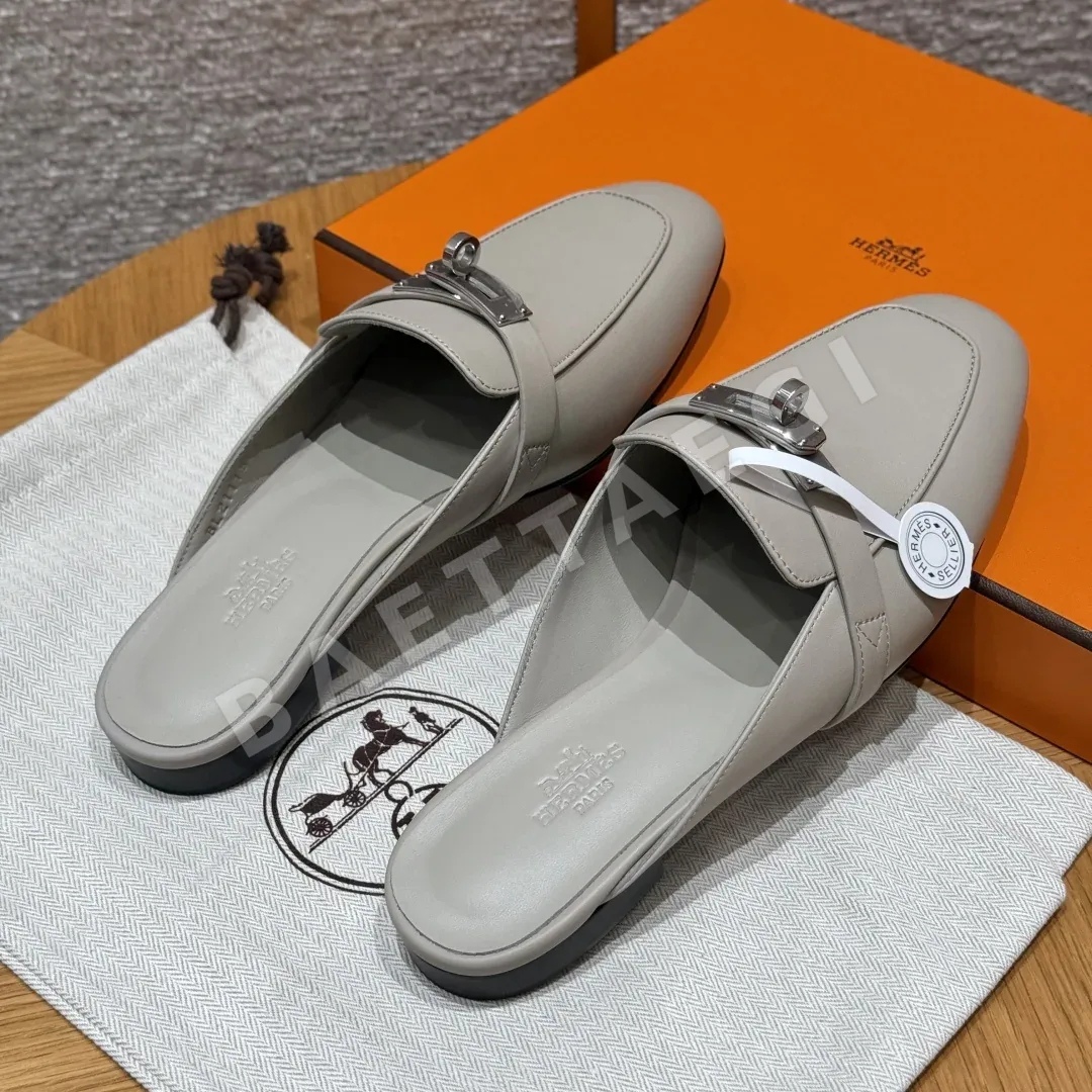 에르메스 샌들 Goatskin 페블 베이지 상세 이미지 7