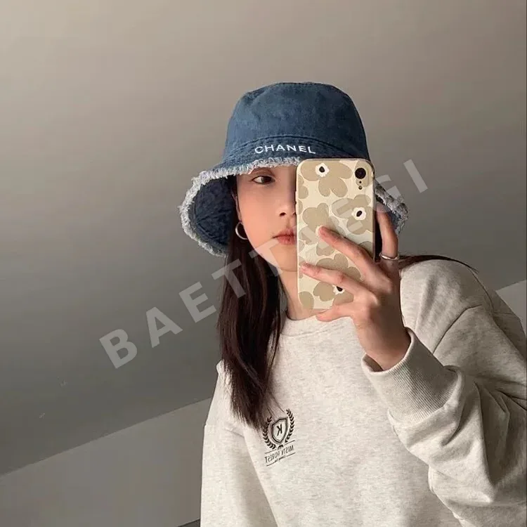 샤넬 데님 프린지 버킷햇 상세 이미지 1