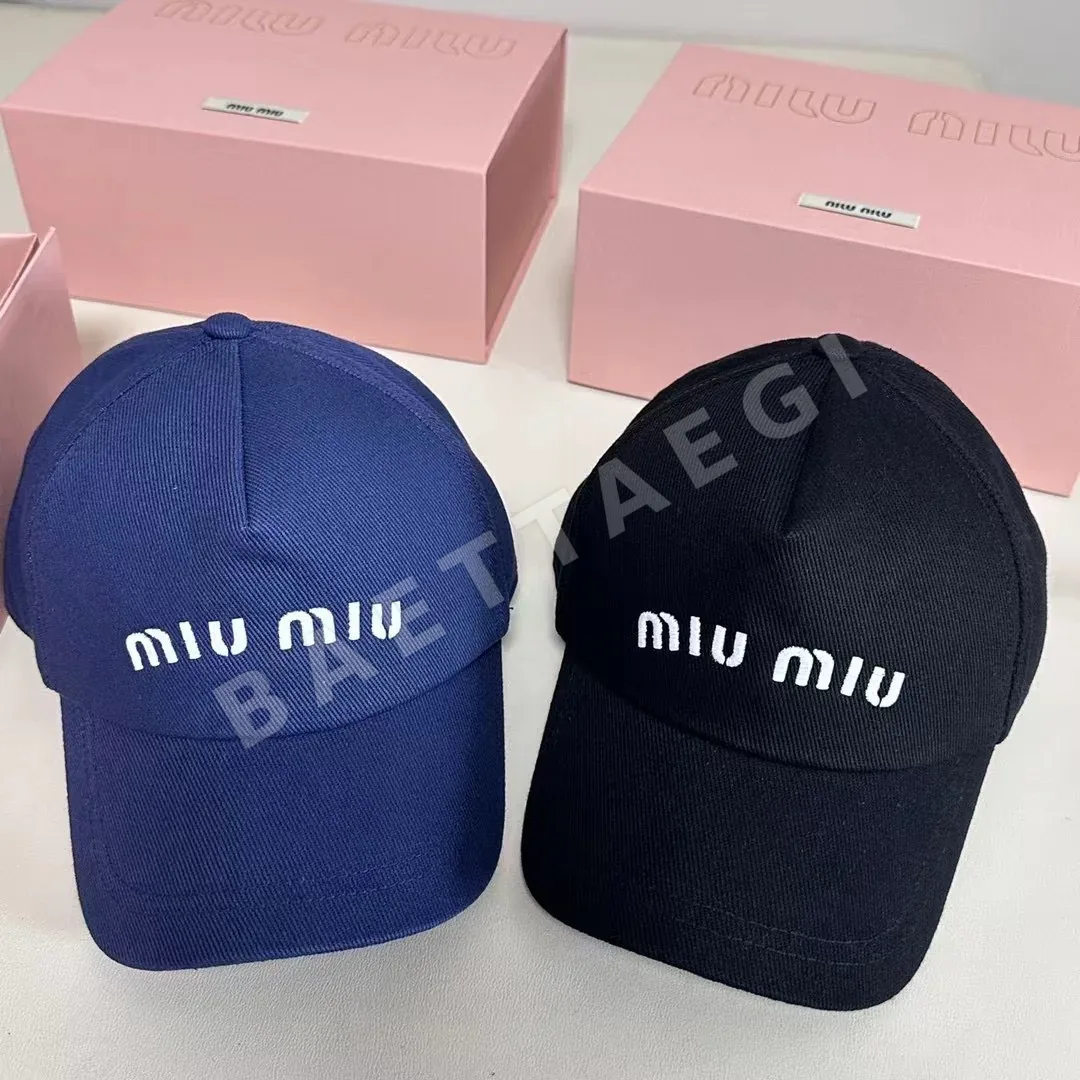미우미우 트윌 코튼 베이스볼 캡 80867