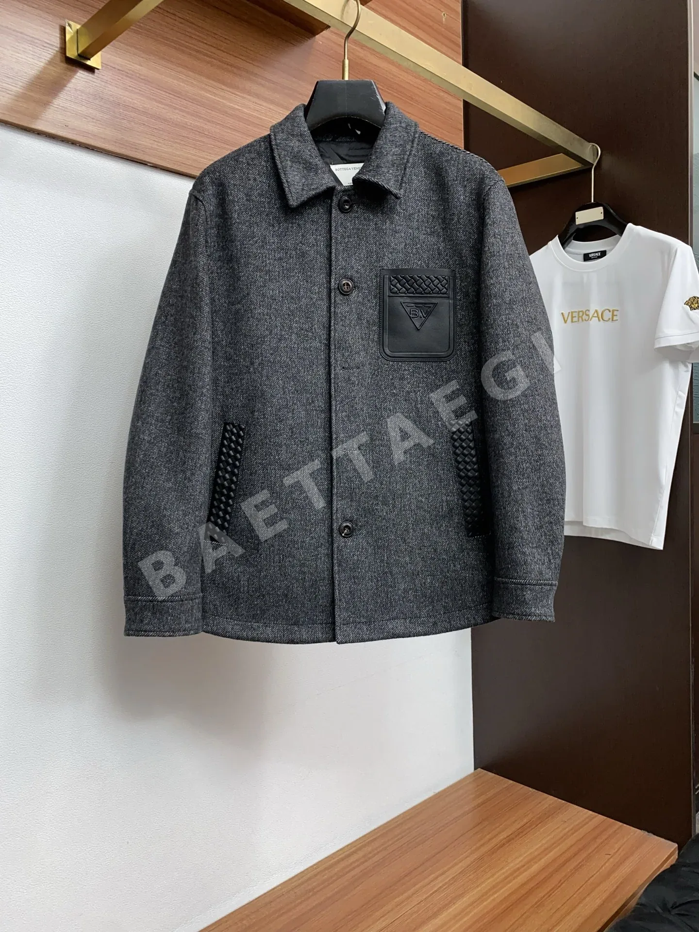 보테가베네타 울 다운 슬림핏 남성 자켓 146768