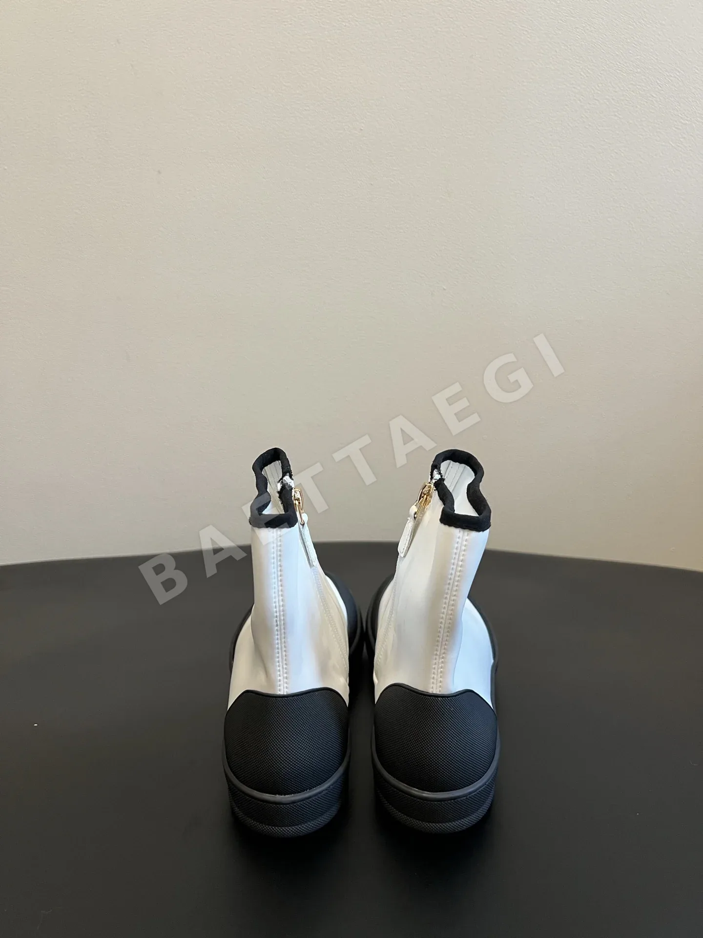 샤넬 컬러 블록 실크 앵클부츠 상세 이미지 3