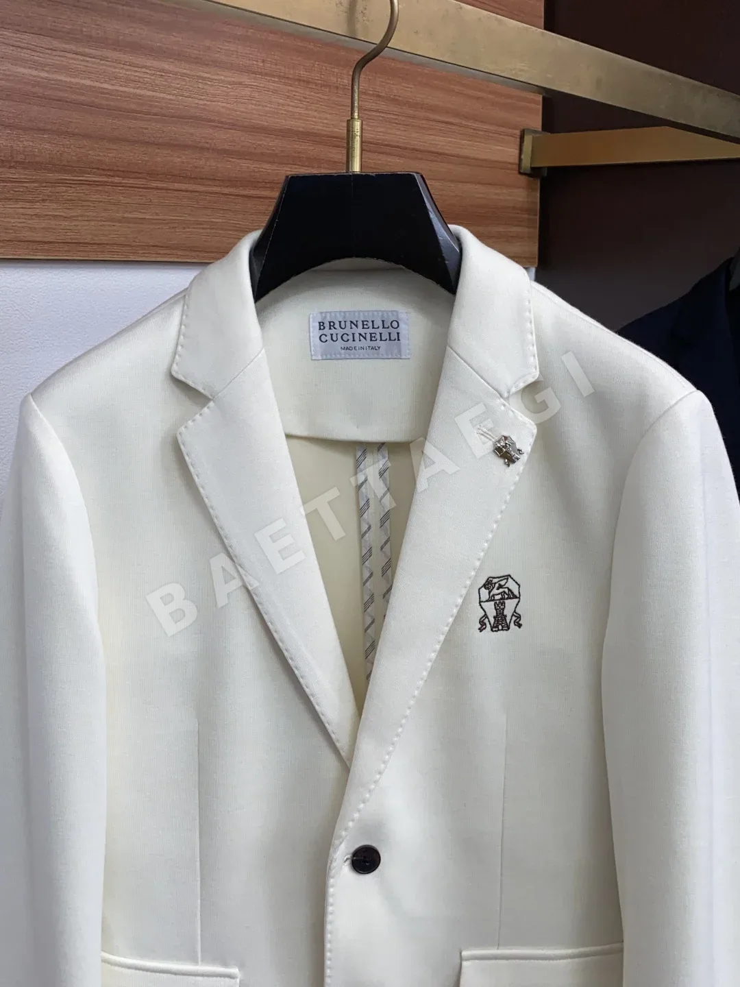 브루넬로쿠치넬리 컬러 블록 남성 자켓 상세 이미지 2