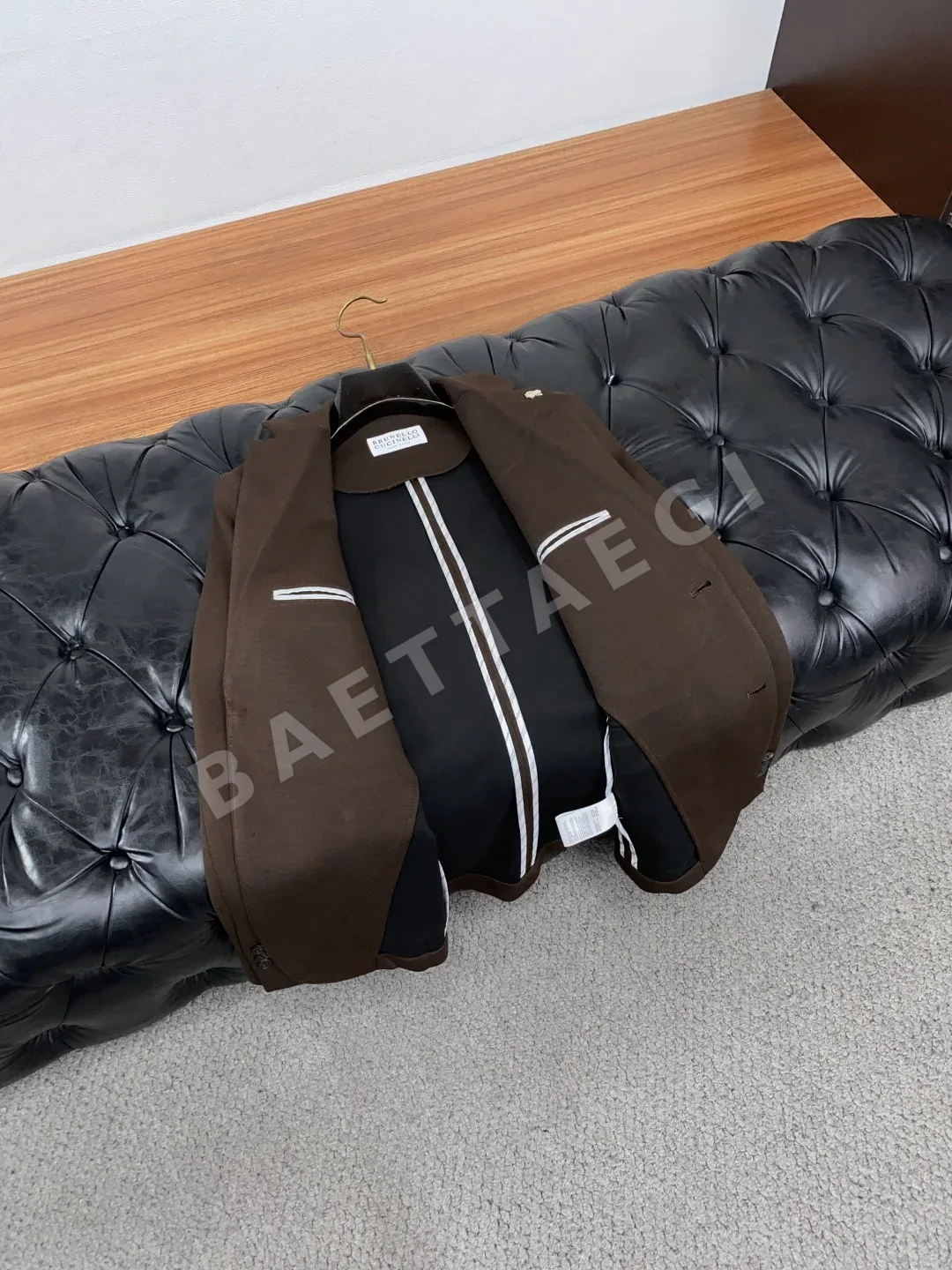 브루넬로쿠치넬리 컬러 블록 남성 자켓 상세 이미지 7