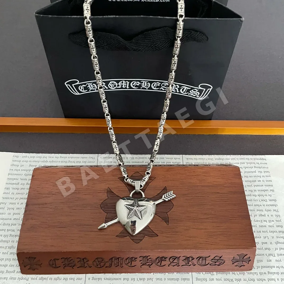 크롬하츠 레트로 하트 펜던트 목걸이 상세 이미지 2