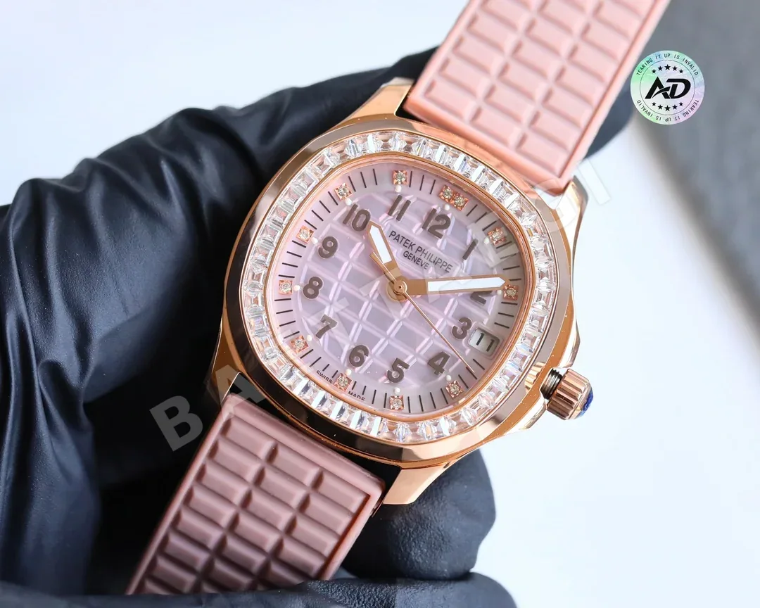 파텍필립 아쿠아넛 다이아 자동 그레이 다이얼 스틸 여성용 레플리카 44100 Patek Philippe 상세 이미지 6