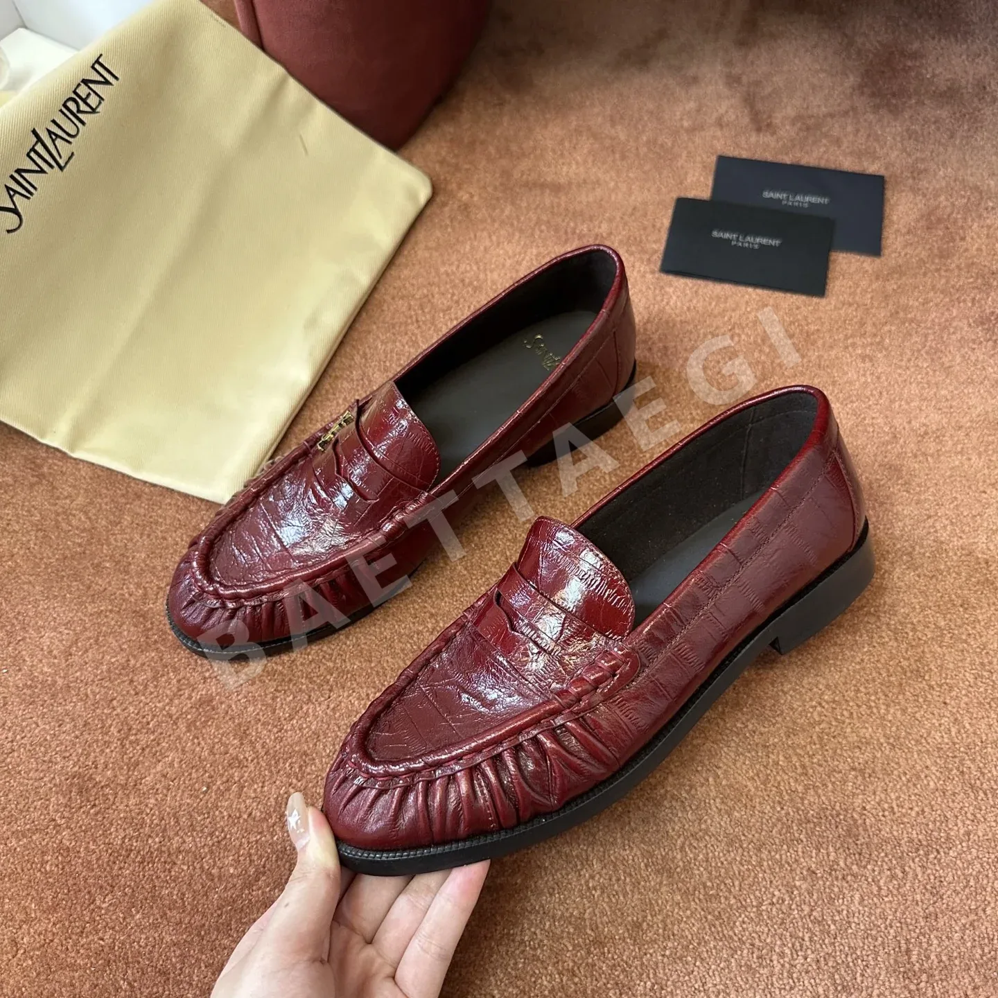 생로랑 YSL 앞코 덮인 뮬 상세 이미지 8