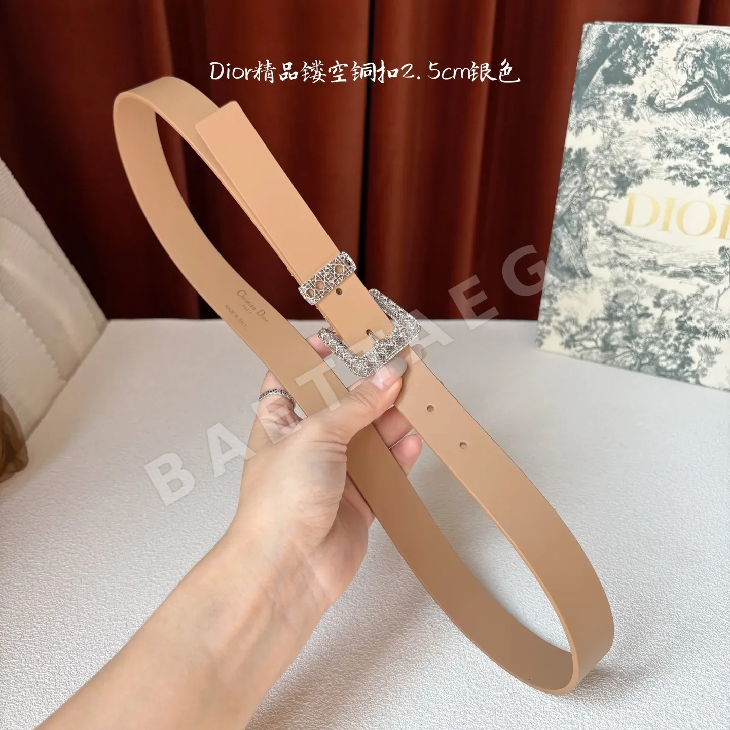 디올 카나쥬 가죽 벨트 상세 이미지 6