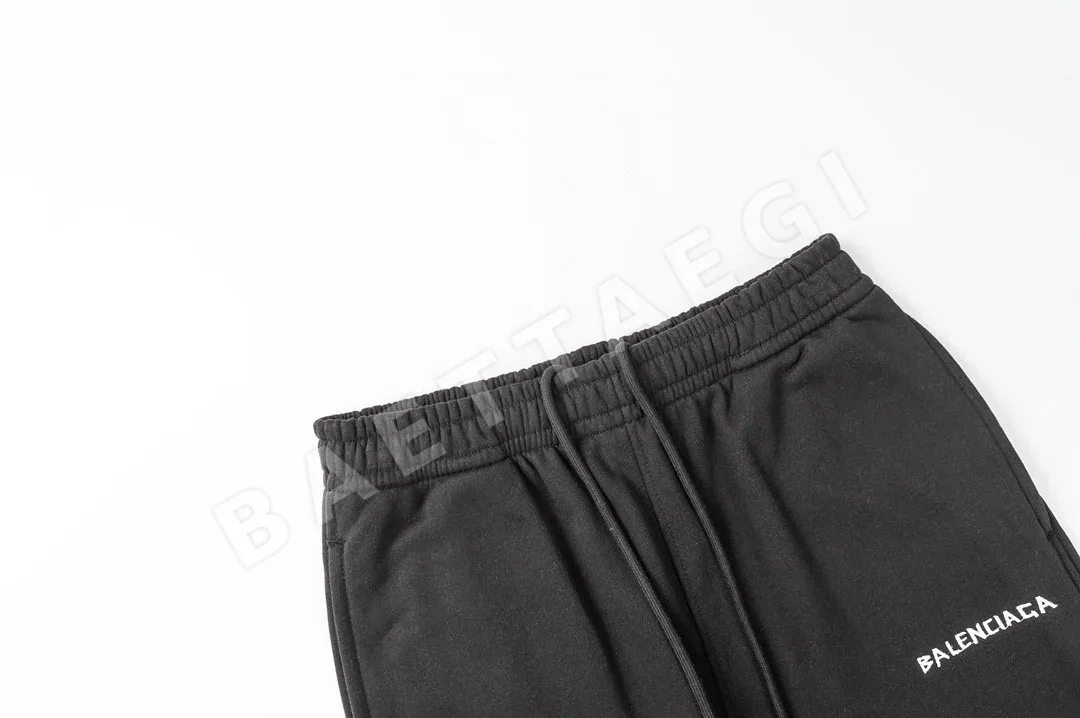 발렌시아가 클래식 로고 자수 스웨트팬츠 남성 바지 상세 이미지 5