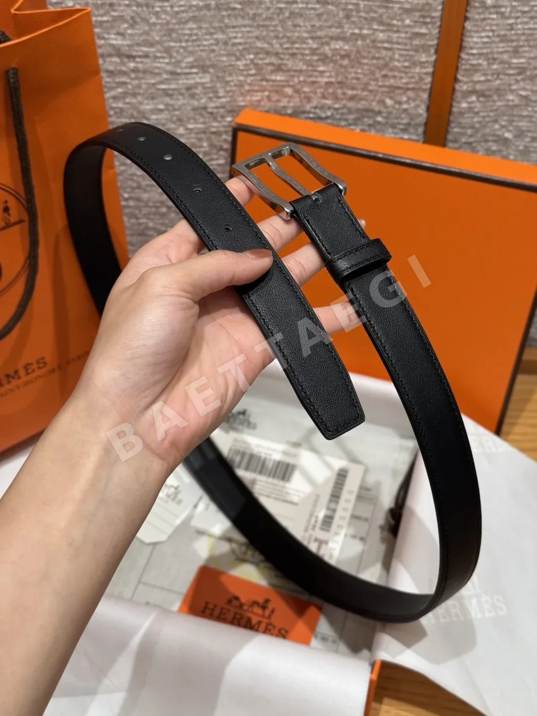 에르메스 무슈 메도르 26 스위프트 카프스킨 벨트 상세 이미지 4