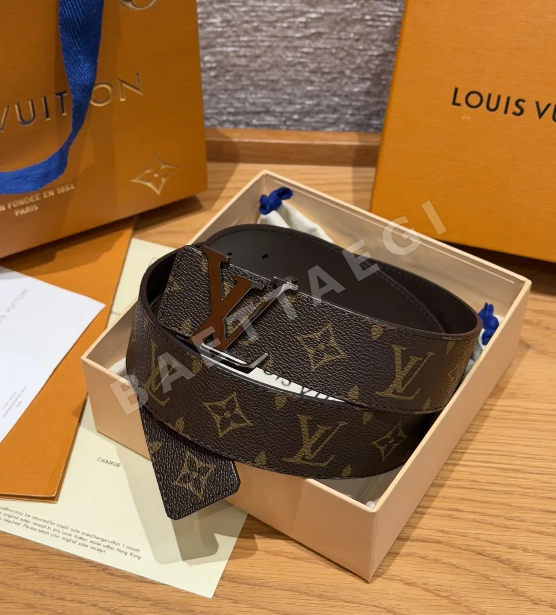 루이비통 모노그램 캔버스 LV 버클 벨트 173510
